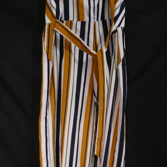 SO NICE COLLECTION | medium | Chevron Striped Sleeveless Jumpsuit | Wide Bottoms - Picture 13 of 16